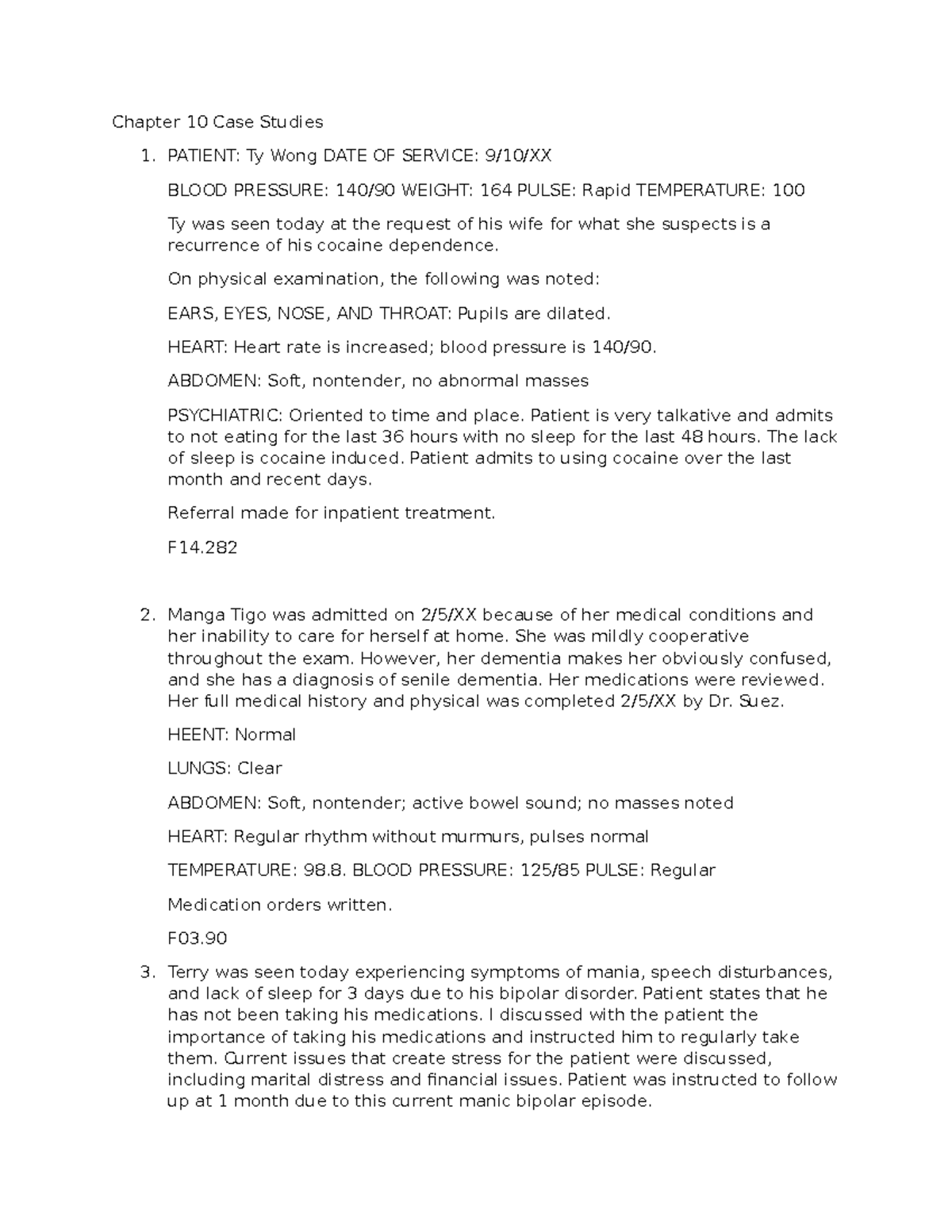 Ch 10 HT208 - Case Studies on ICD-10-CM & ICD-10-PCS Applications - Studocu