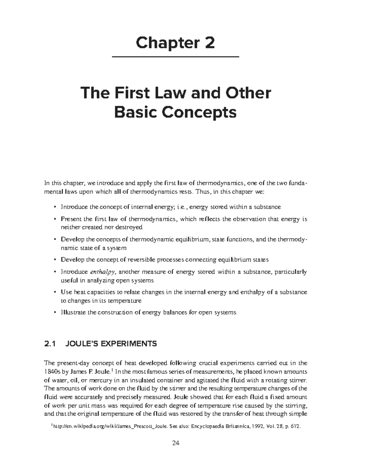 CHEN 205 Textbook: Chapter 2 - The First Law of Thermodynamics - Studocu
