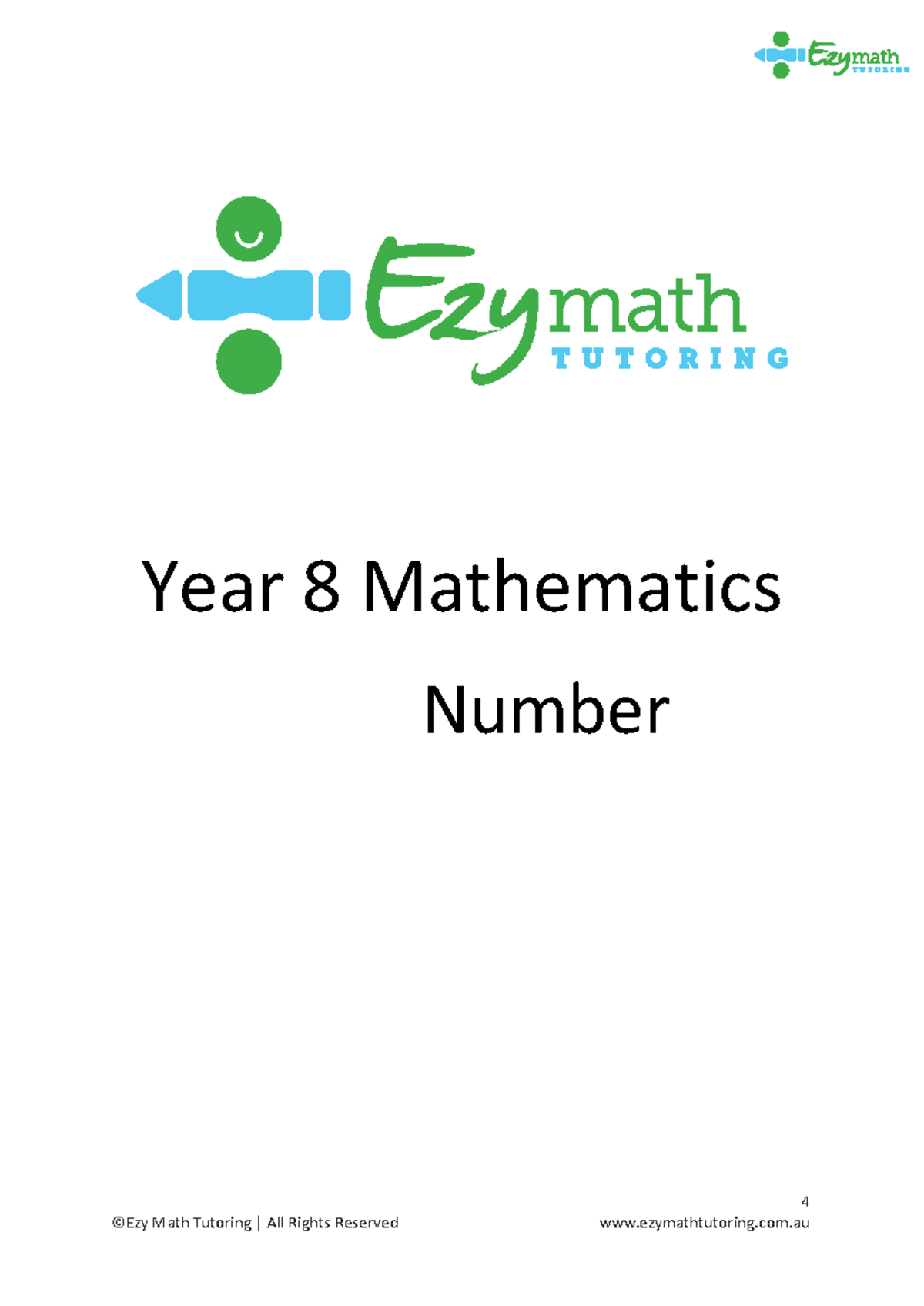Year 8 Maths - Number - Answers (Ch1) - 4 Year 8 Mathematics Number 5 ...