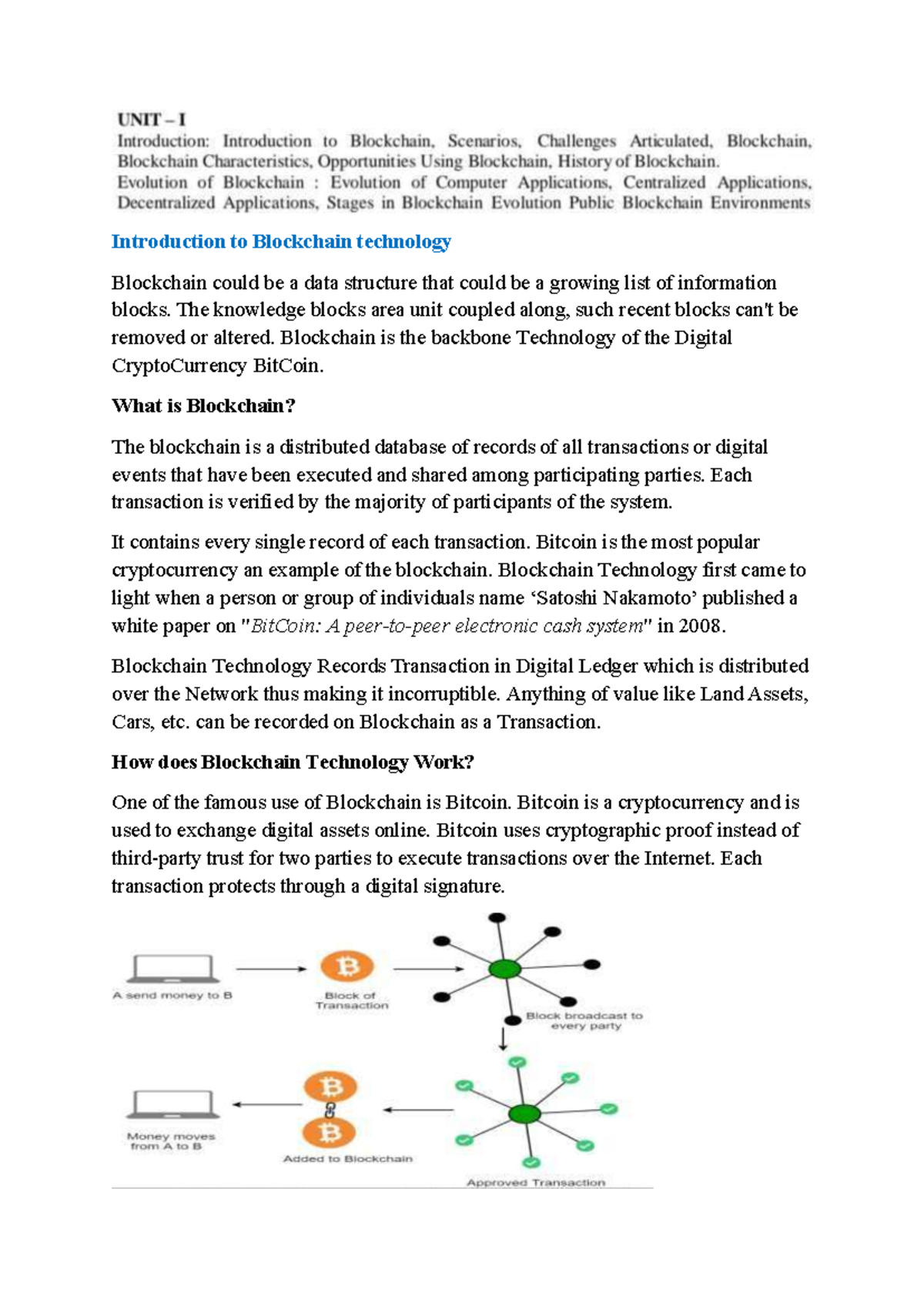 Introduction to Blockchain Technology: Concepts and Applications (BC ...