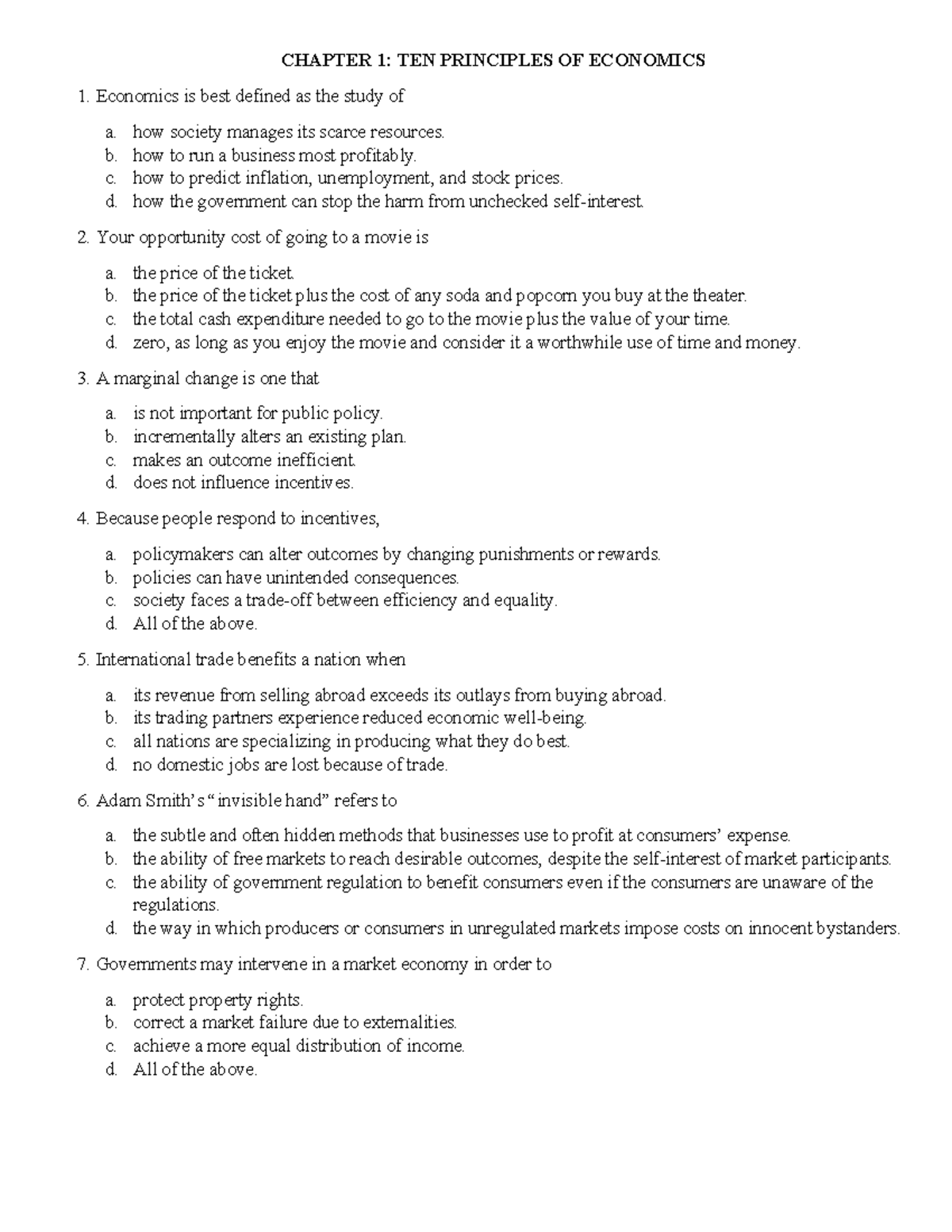 CHAPTER 1: KEY ECONOMIC PRINCIPLES AND CONCEPTS - Studocu