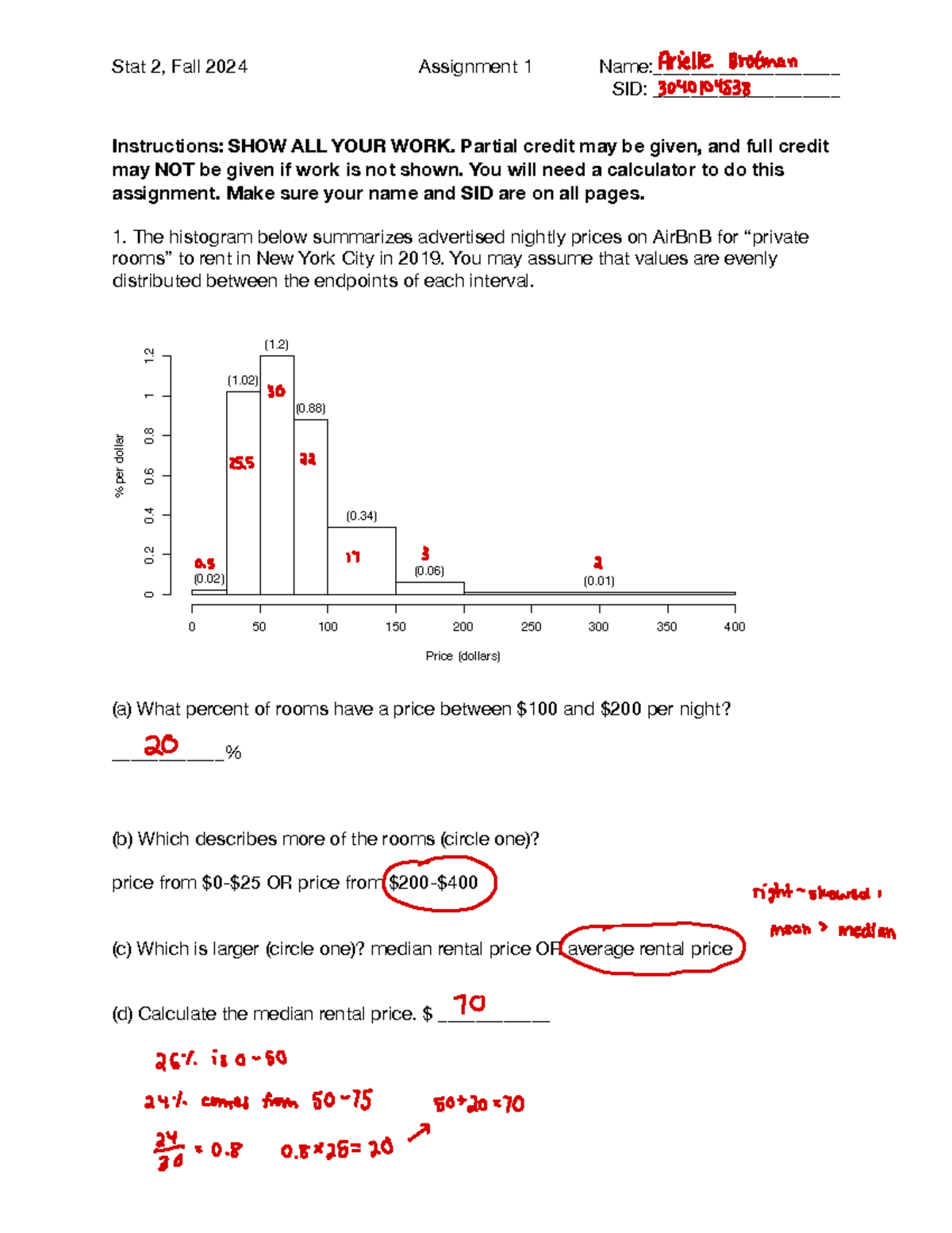 Stat 2, Fall 2024 Assignment 1: Data Analysis and Interpretation - Studocu