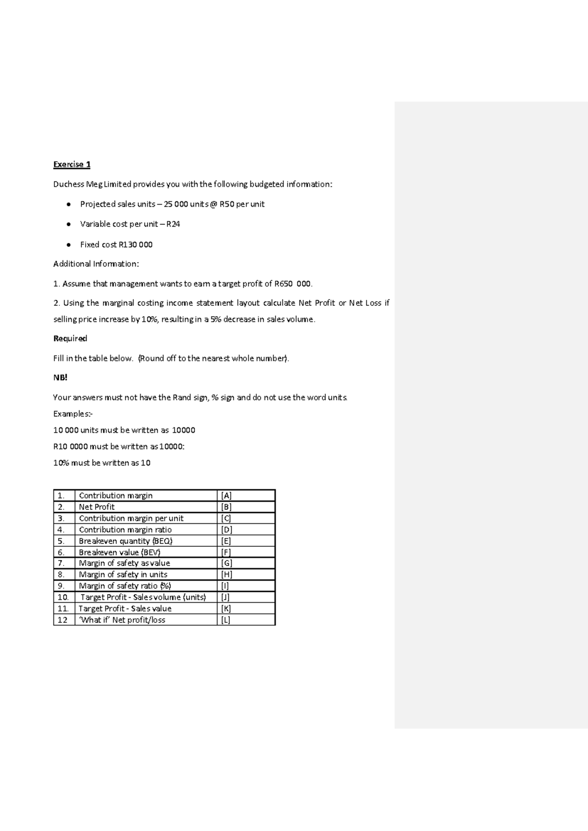 Chapter 13 Exercises - WORK STUDY 2 NOTES (Exercise 1 & 2) - Studocu