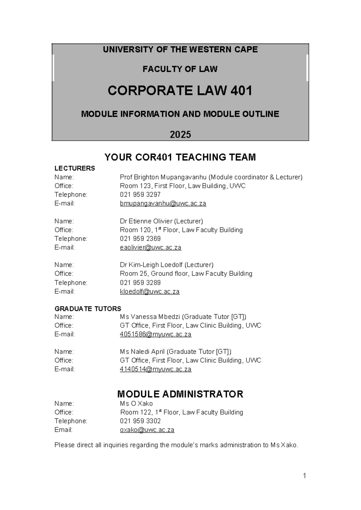 COR401 Corporate Law 401 Study Guide for 2025 Semester - Studocu