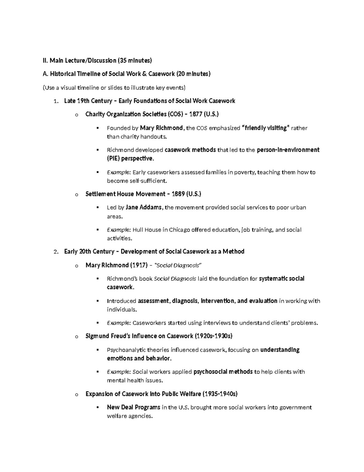 Historical Foundations of Social Work Casework: Key Concepts & Quiz ...