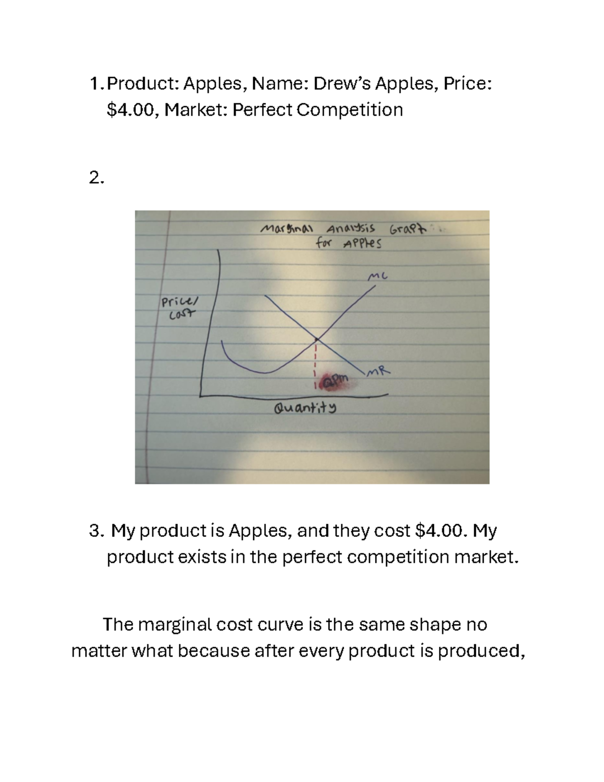Maximizing Profit in Perfect Competition: Apples Analysis - Studocu