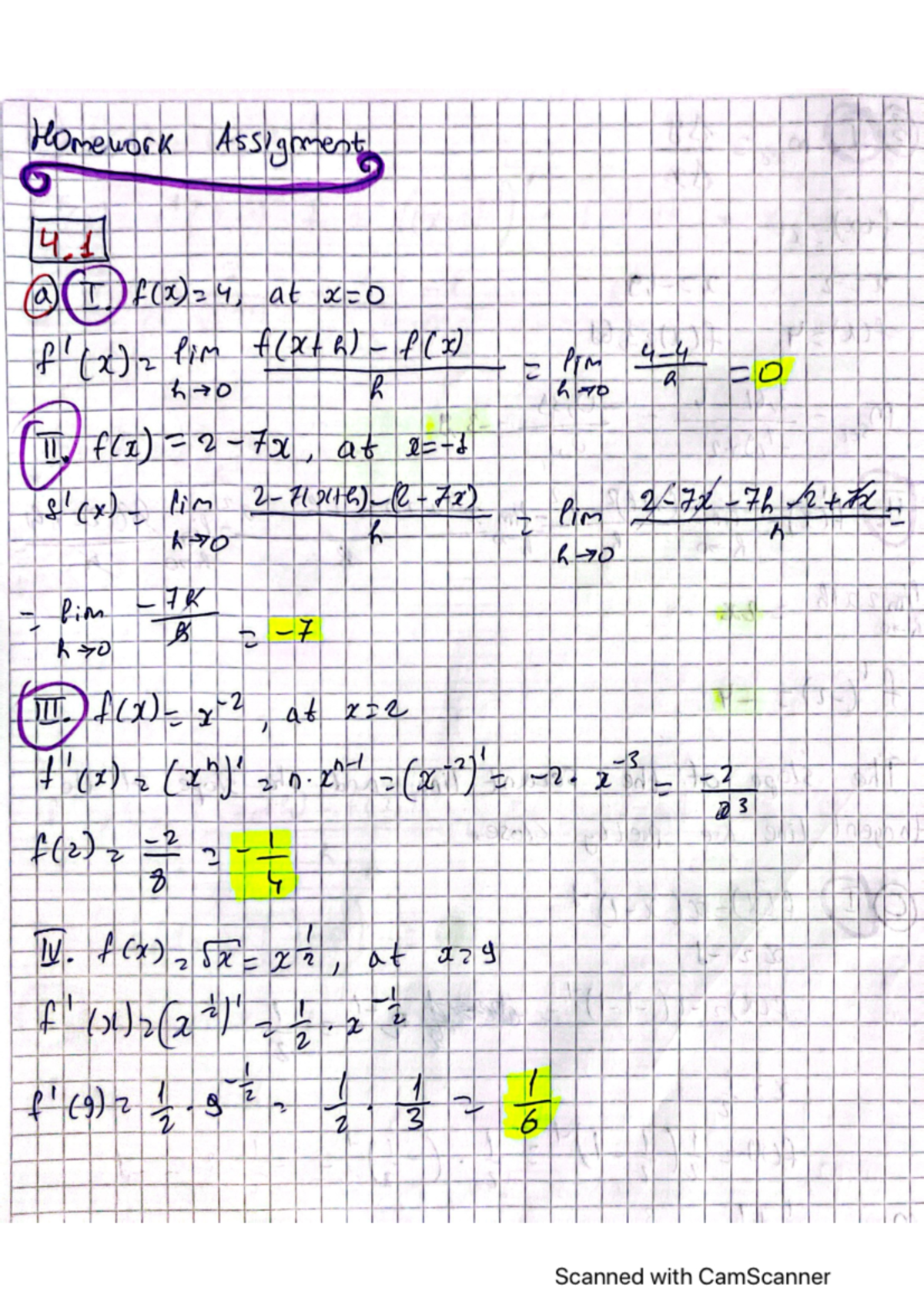 MATH 101 Week 4 Homework Assignment on Limits and Functions - Studocu