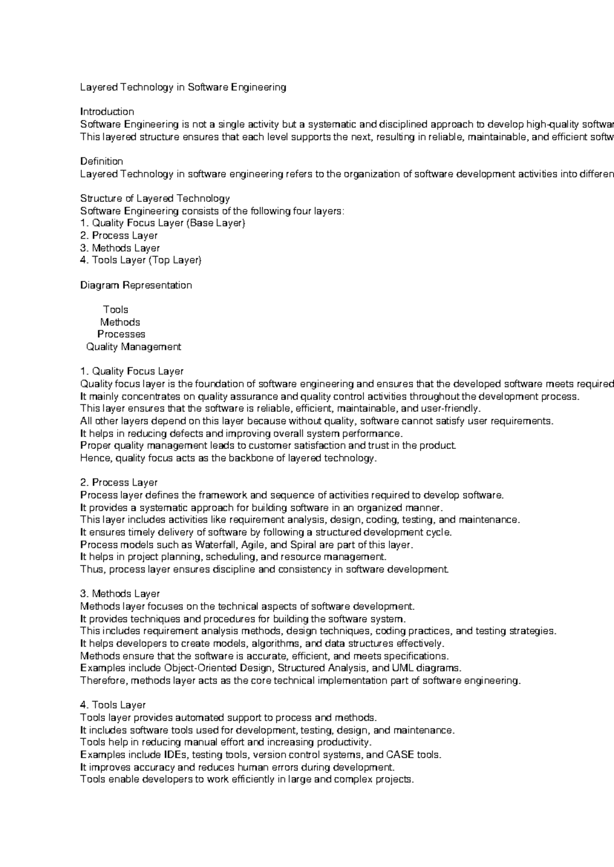 Layered Technology in Software Engineering: An Overview - Studocu