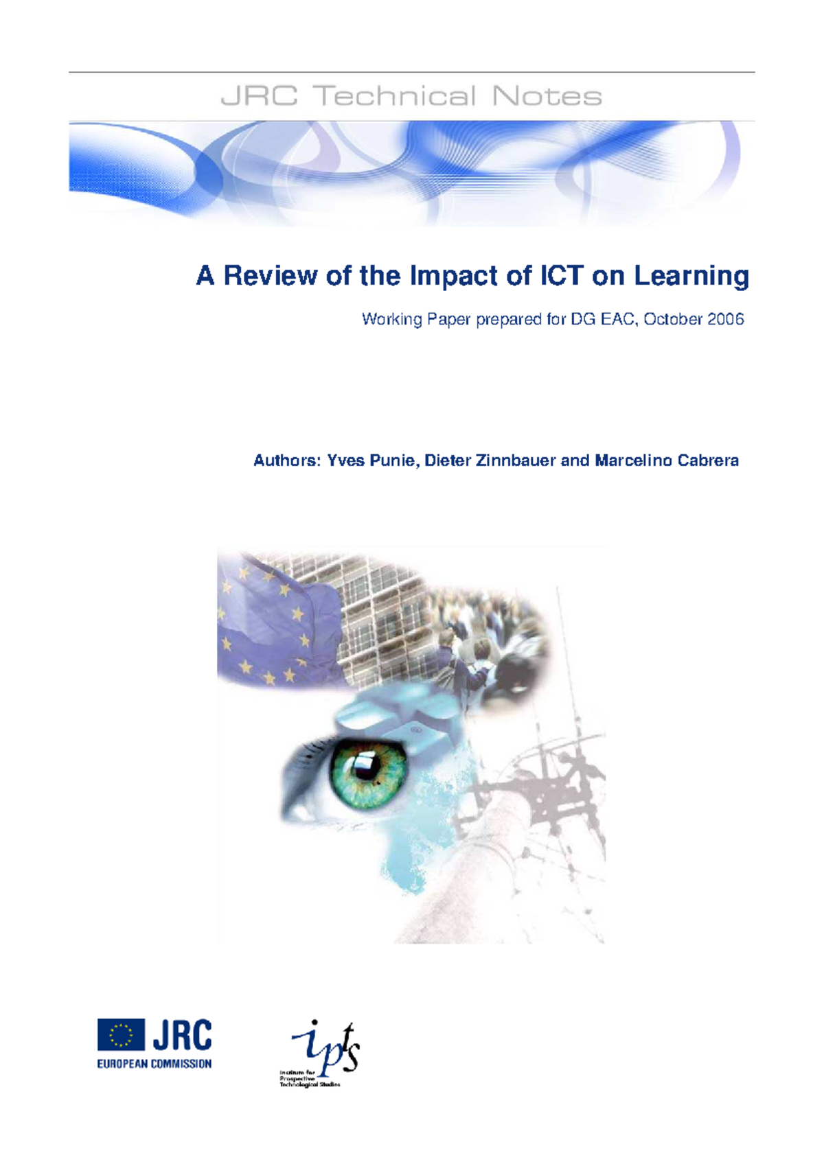 ICTlearning - n/a - A Review of the Impact of ICT on Learning Working ...