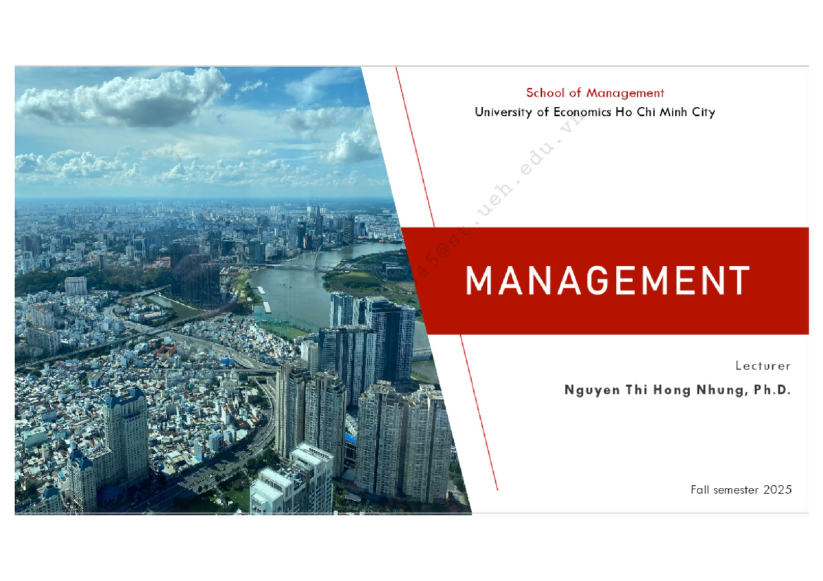 Chapter 1: Management Concepts and Functions - QTH 3124 - Studocu