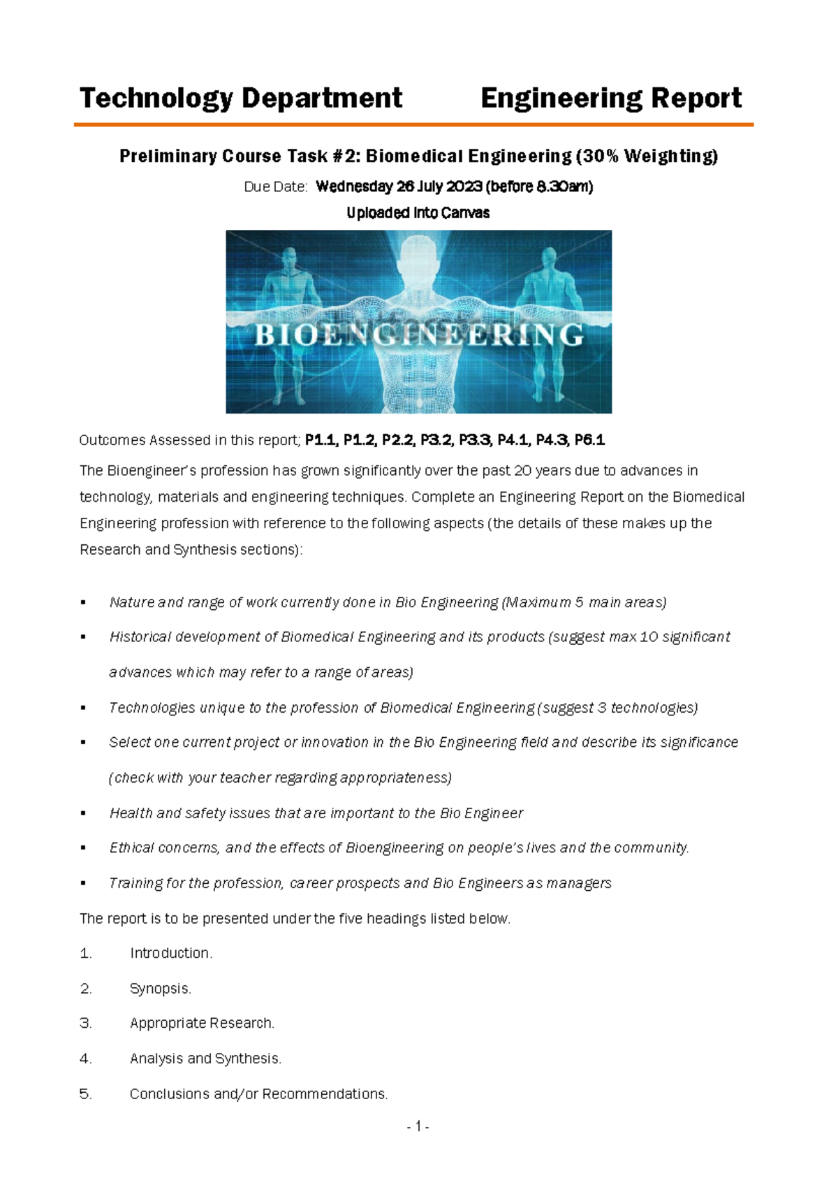 11 TEC ENG 23 AT2 Bio Engineering Report Notification - Technology ...