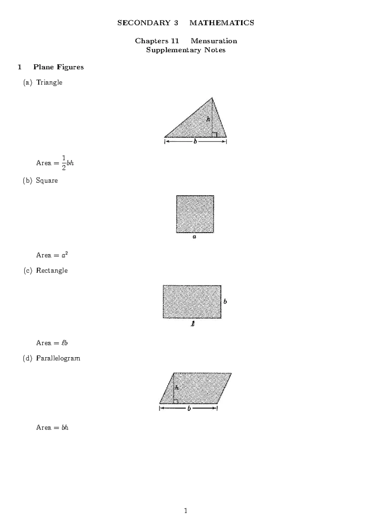 S3 Mathematics Chapter 9-10: Deductive Geometry & Quadrilaterals Notes ...