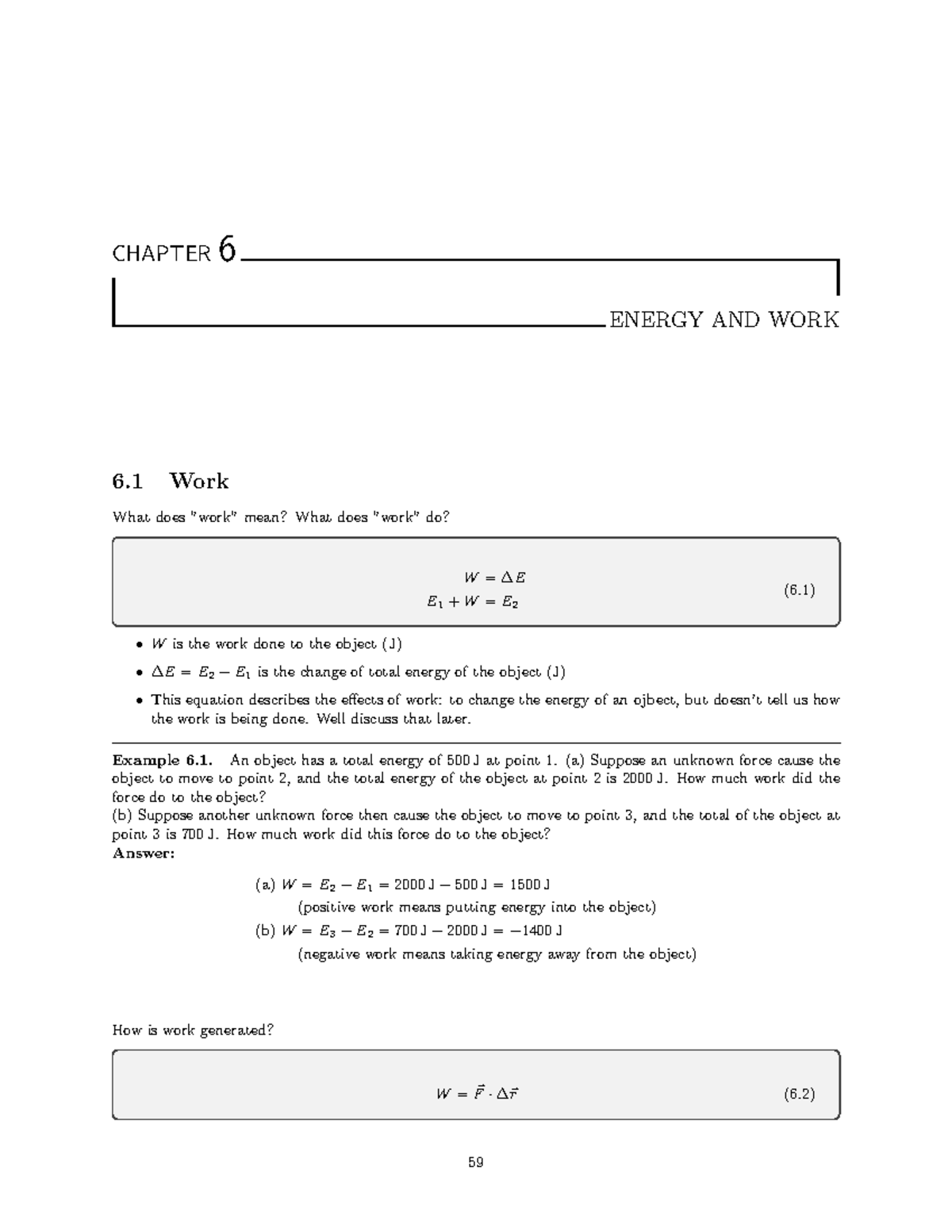 Understanding Energy and Work in Physics (PHYS 101) - Chapter 6 ...