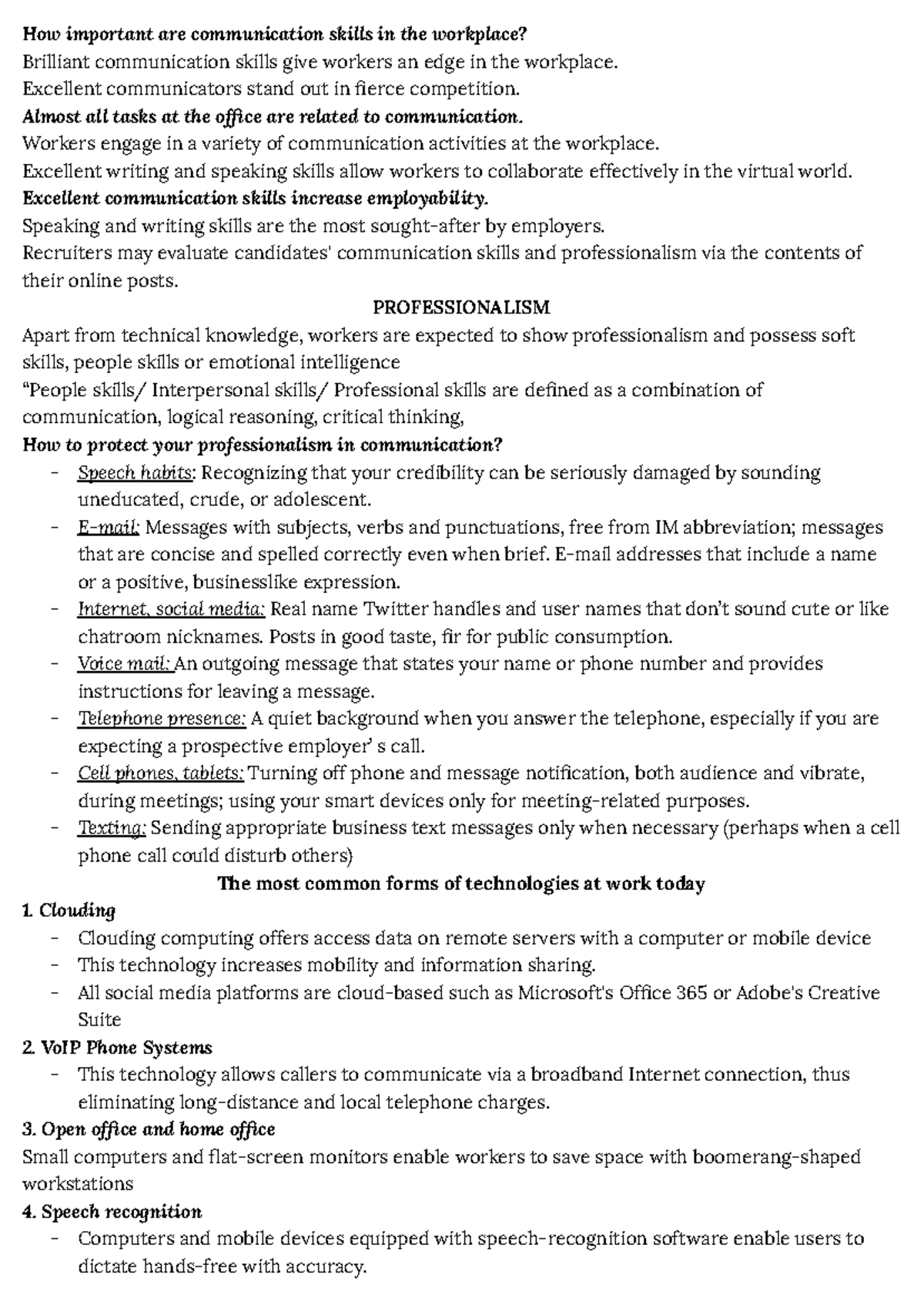 Communication Skills in the Workplace: Importance & Impact - TIẾNG ANH ...