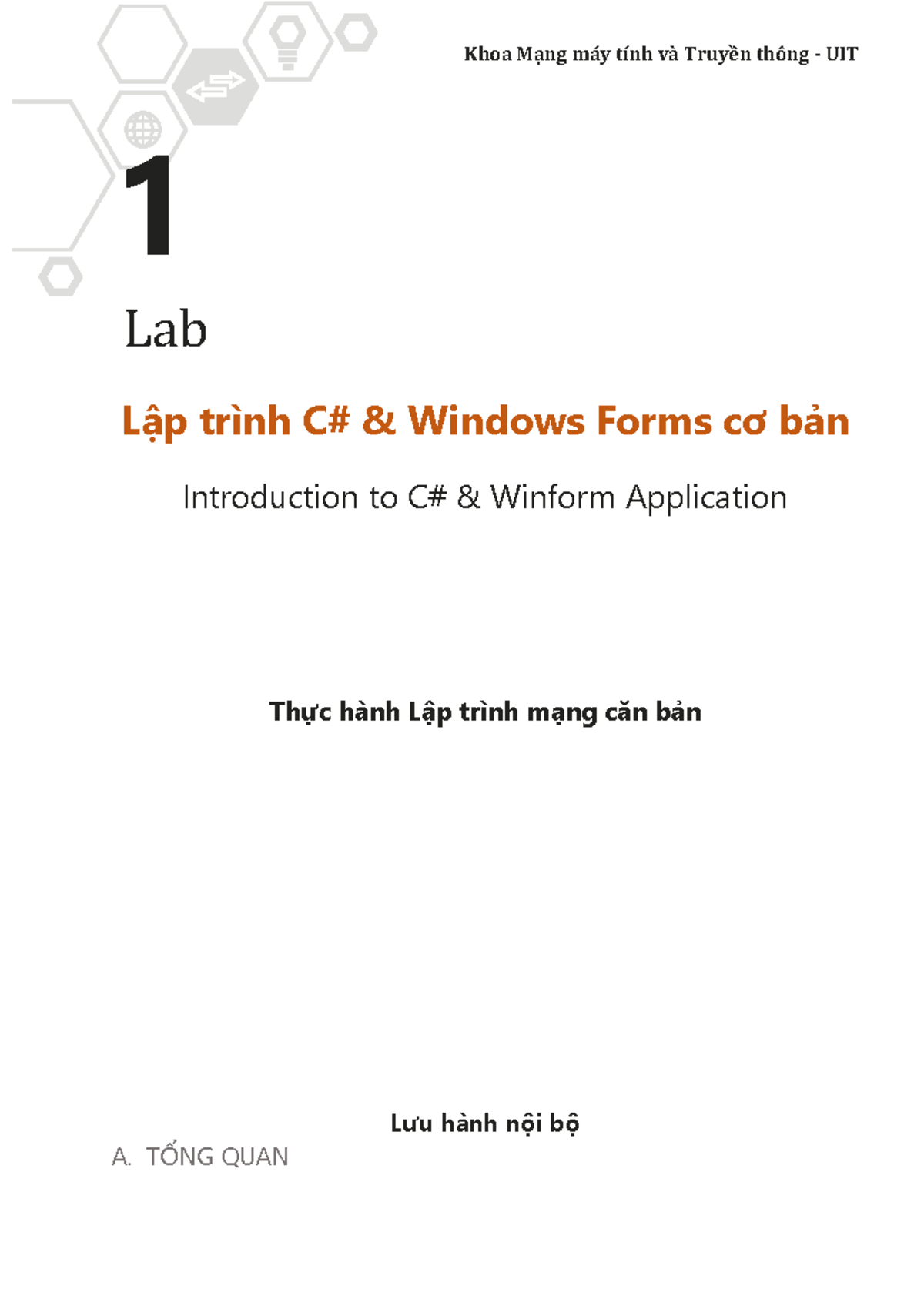 Lab 1: Giới thiệu về Ứng dụng Winform C cơ bản - Studocu