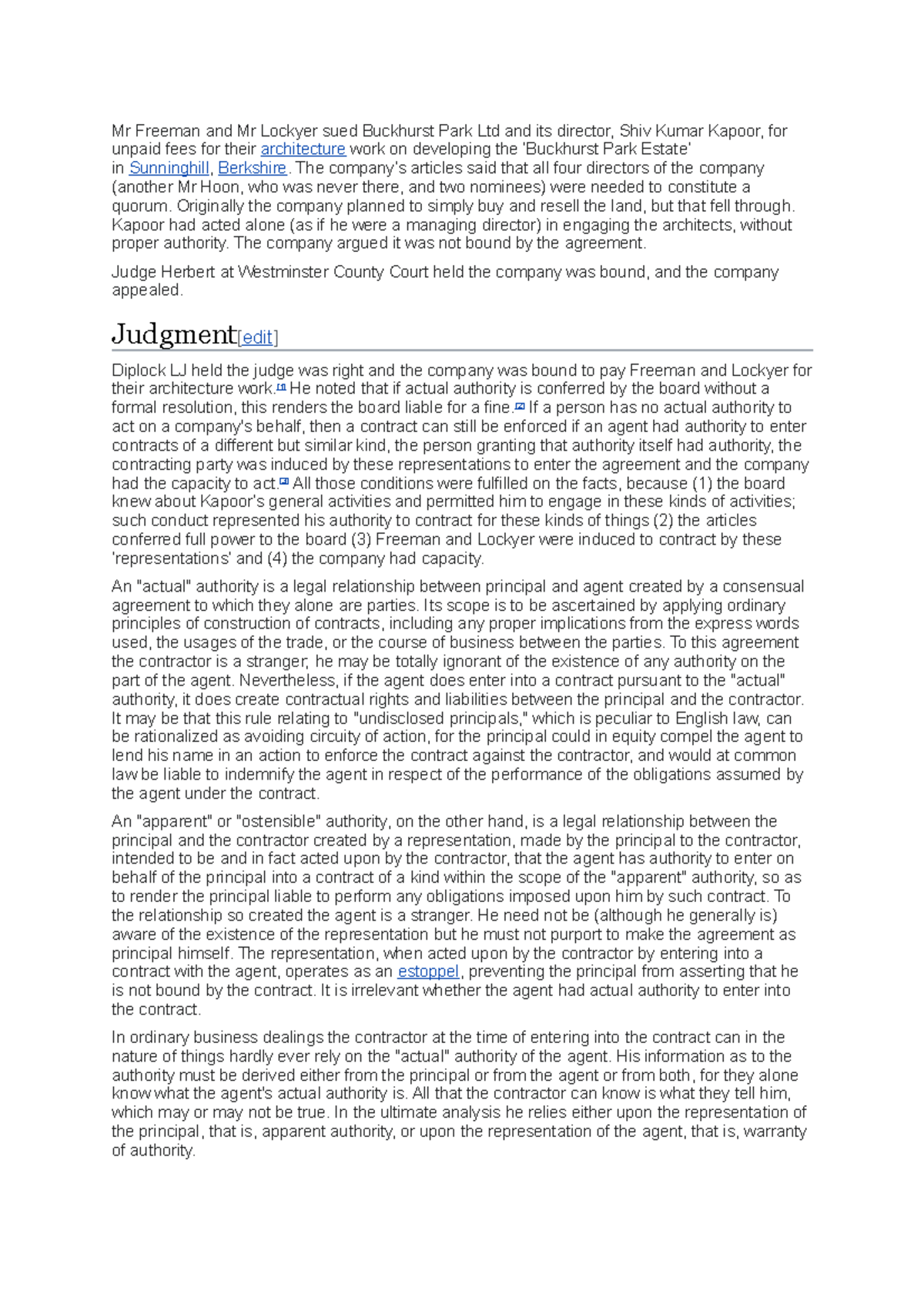 Agency Notes Compiled - Principal agent relationship is an area every ...