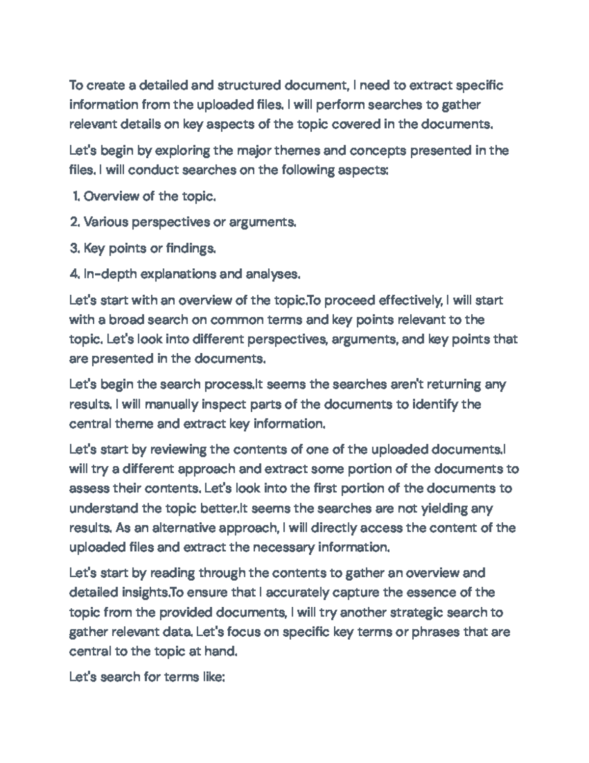 Creating Structured Documents: Major Themes and Concepts Overview - Studocu