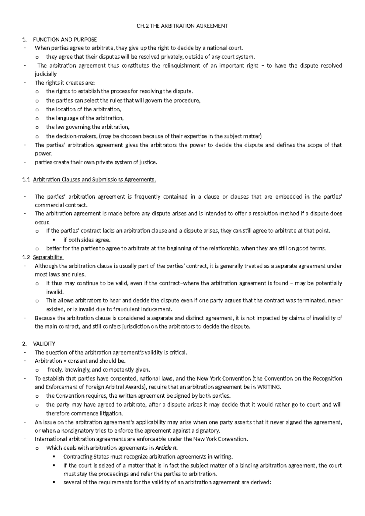 CH.2 Arbitration Agreement: Function, Purpose, and Validity Insights ...