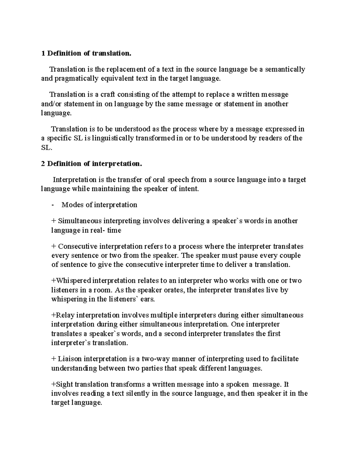 Translation and Interpretation: Key Definitions and Features Guide ...