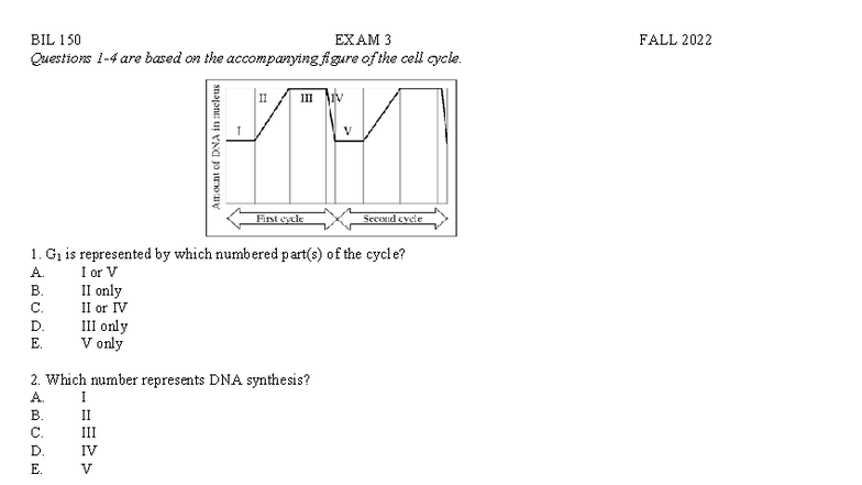 BIL 150 Exam 3 Study Guide - Fall 2022 - Studocu