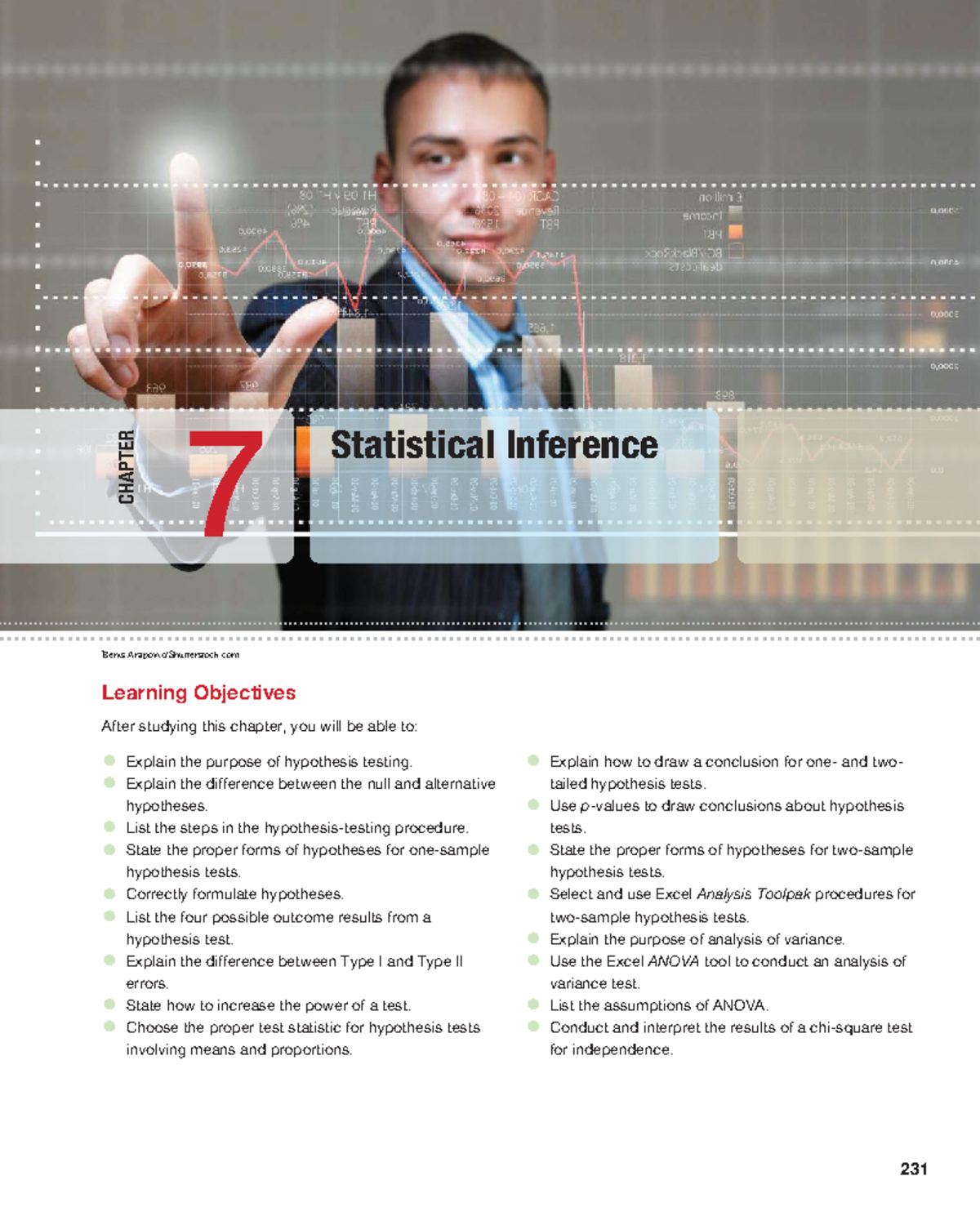 Chapter 7: Statistical Inference Learning Objectives for Business ...