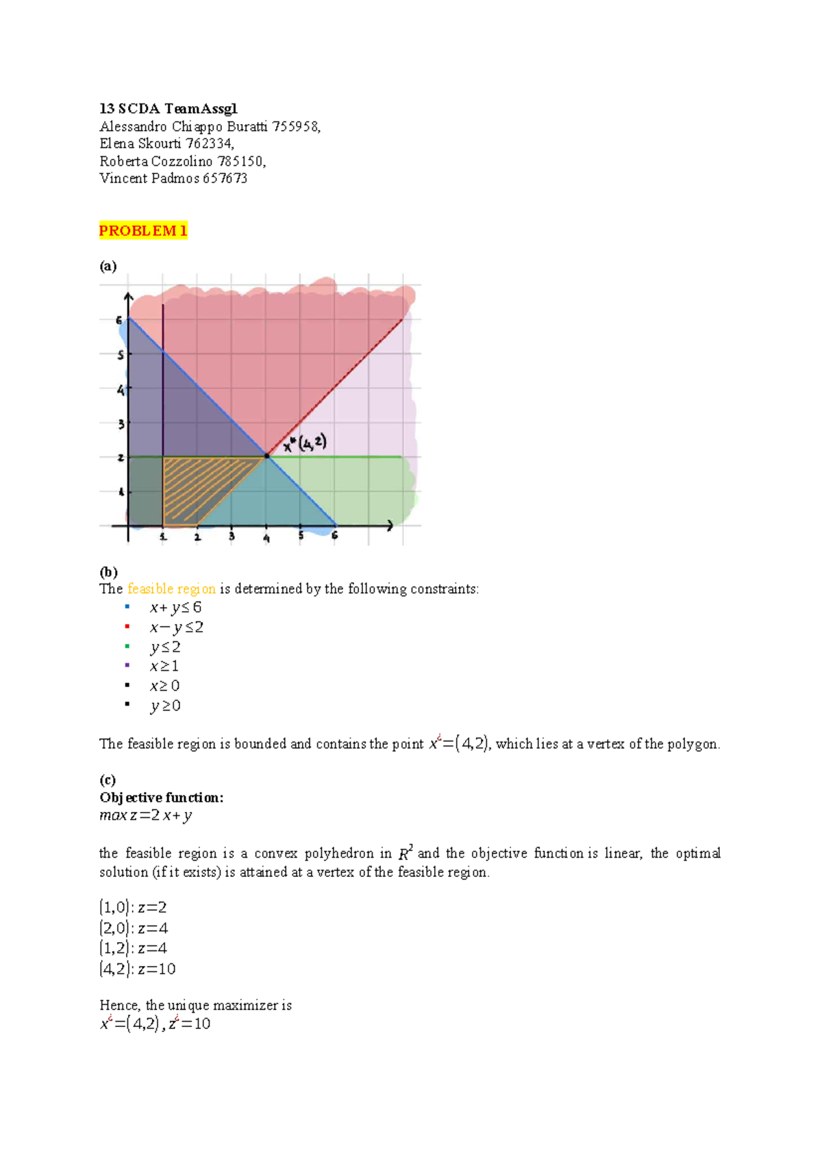 13 SCDA Team Assg 1 - Exam Prep Exercises and Solutions - Studeersnel