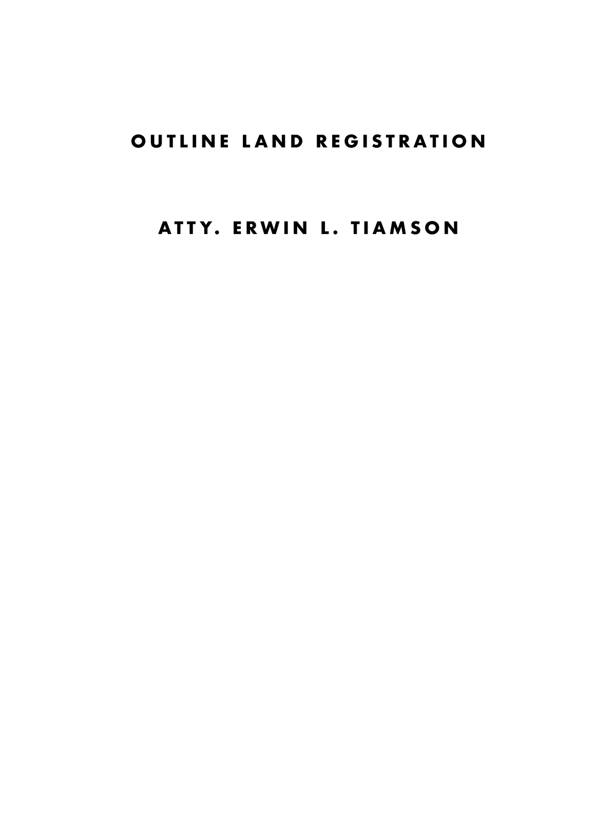 General Overview of Land Registration and the Torrens System (2018 ...