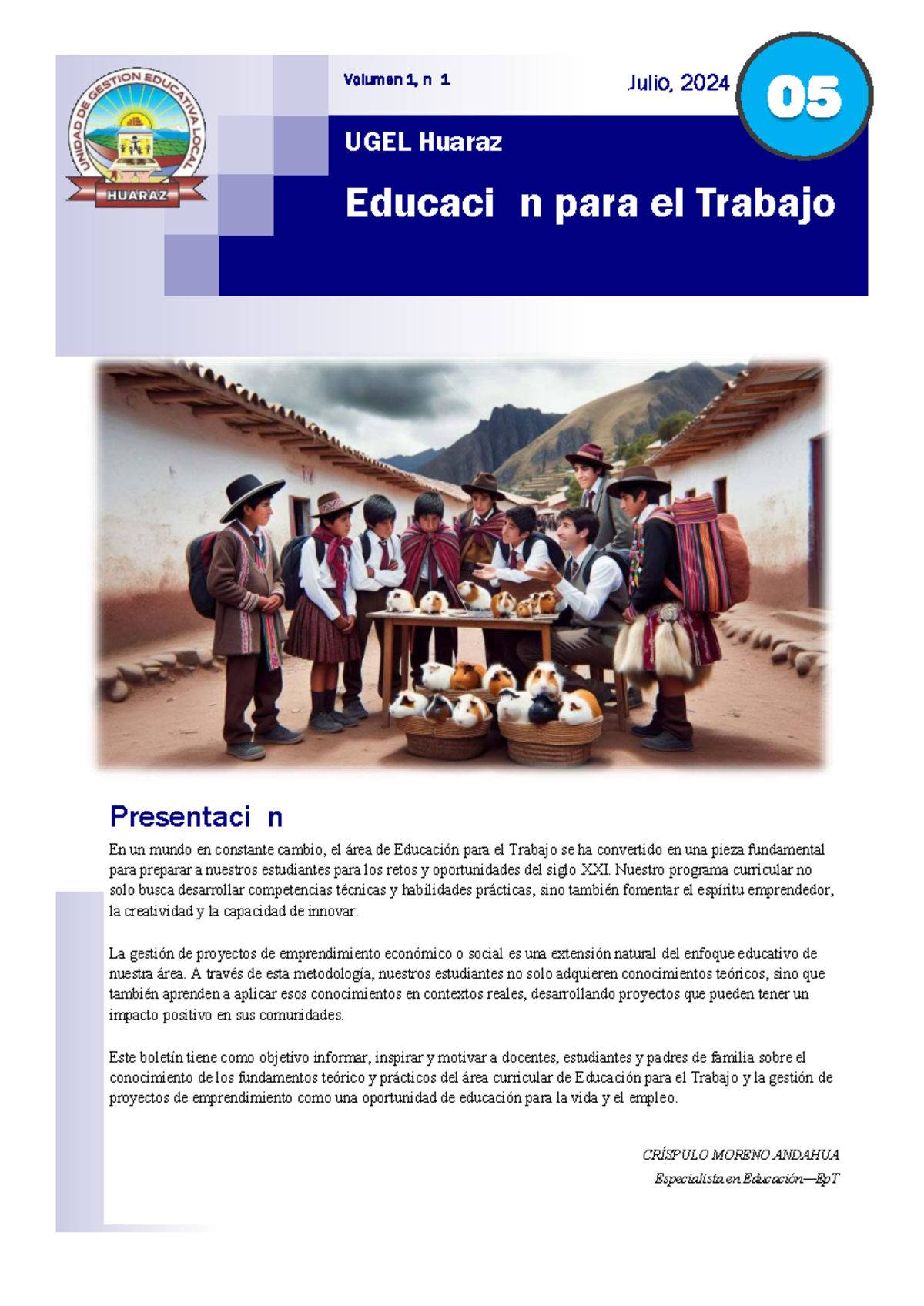 Bases del Área de Educación para el Trabajo (EpT) - Vol. 1, Julio 2024 ...