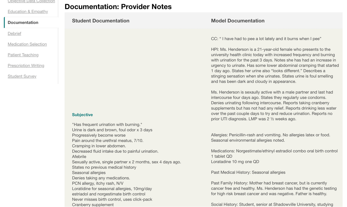 SHDU 401: Student Health Documentation – Patient Case Study of Ms ...