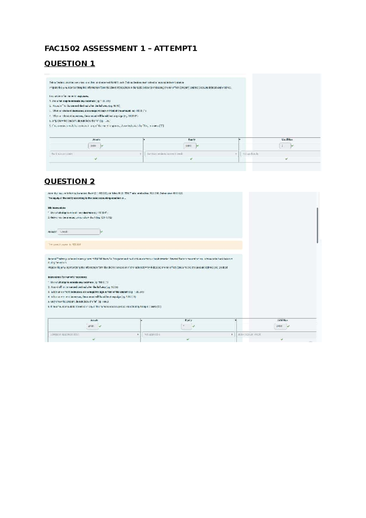 FAC1502 Assessment 1 2025 - FAC1502 - FAC1502 ASSESSMENT 1 – ATTEMPT ...