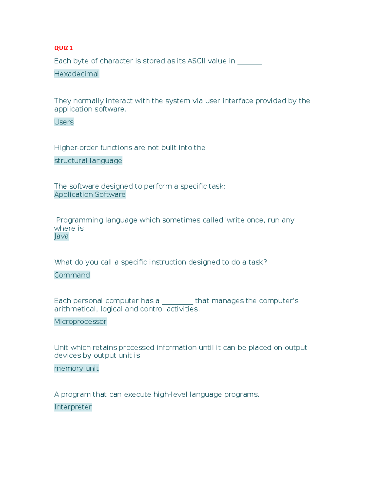 UGRD-IT6302-2013 T Midterm and Final Quiz Notes on Integrative ...