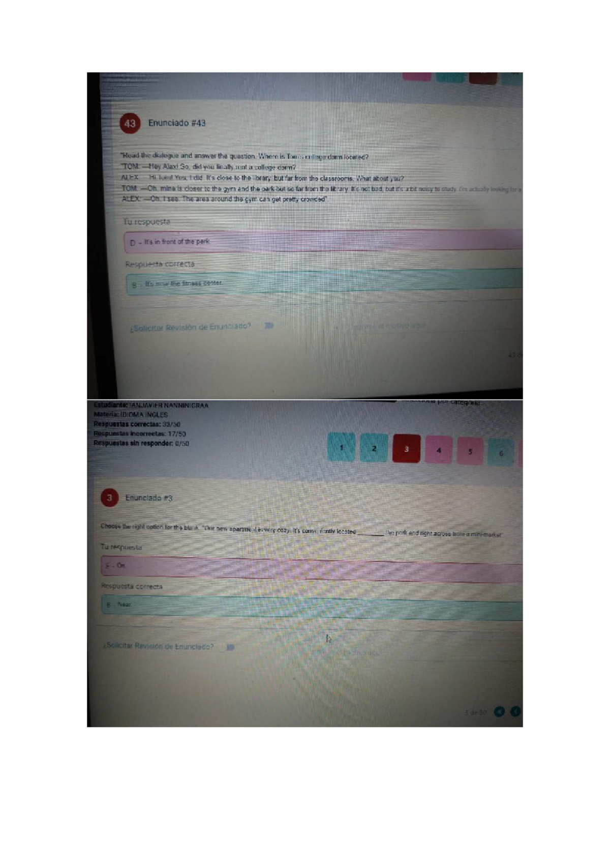 IDIOMA INGLES: Final Exam Review and Practice Questions - Document Preview