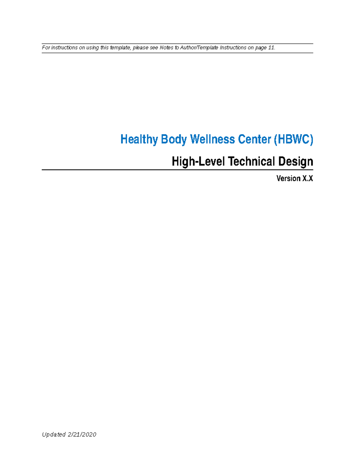 Business Systems Design Report Template 1 - For instructions on using ...