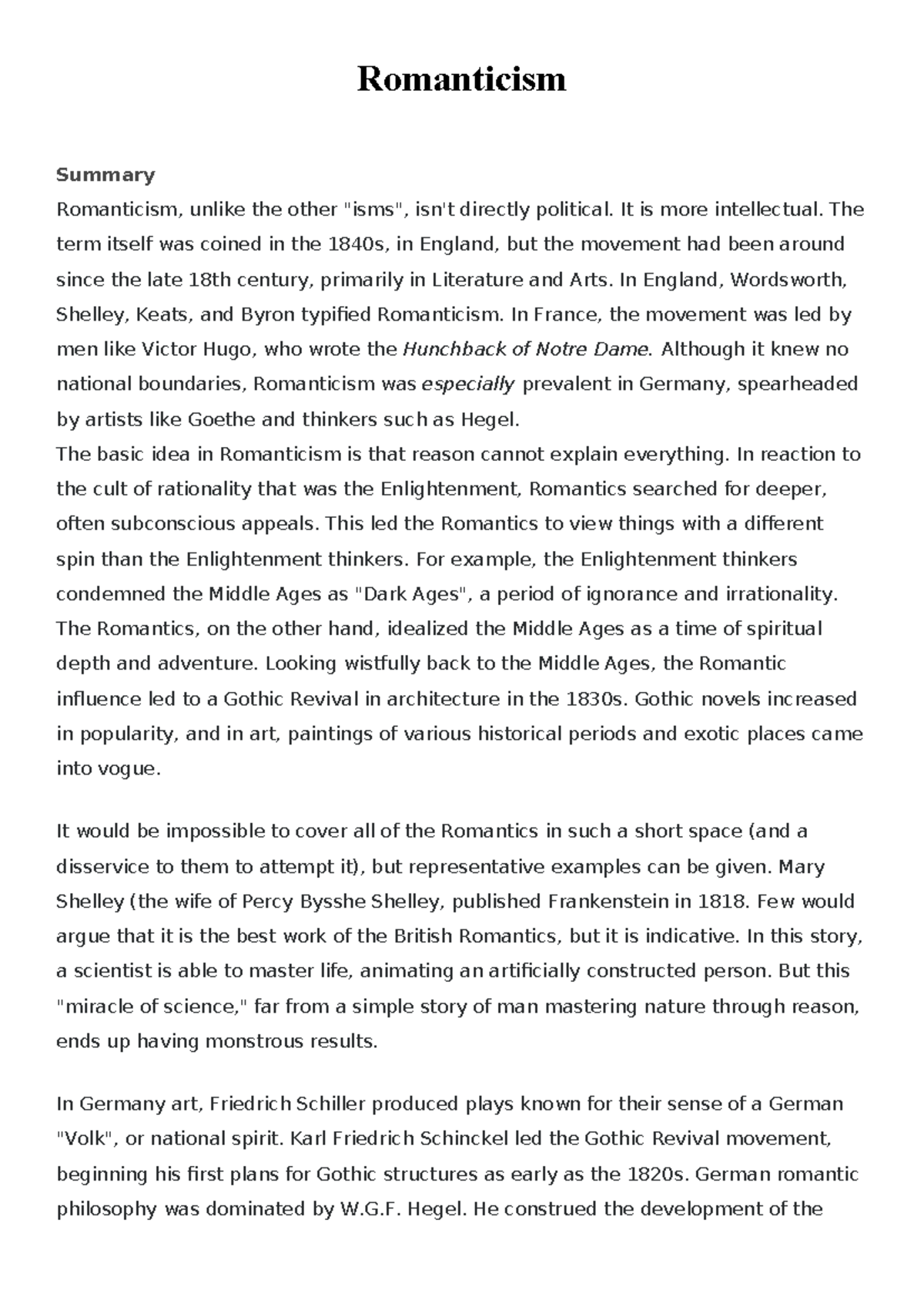 Romanticism Overview: Key Ideas and Influences in Literature and Art ...
