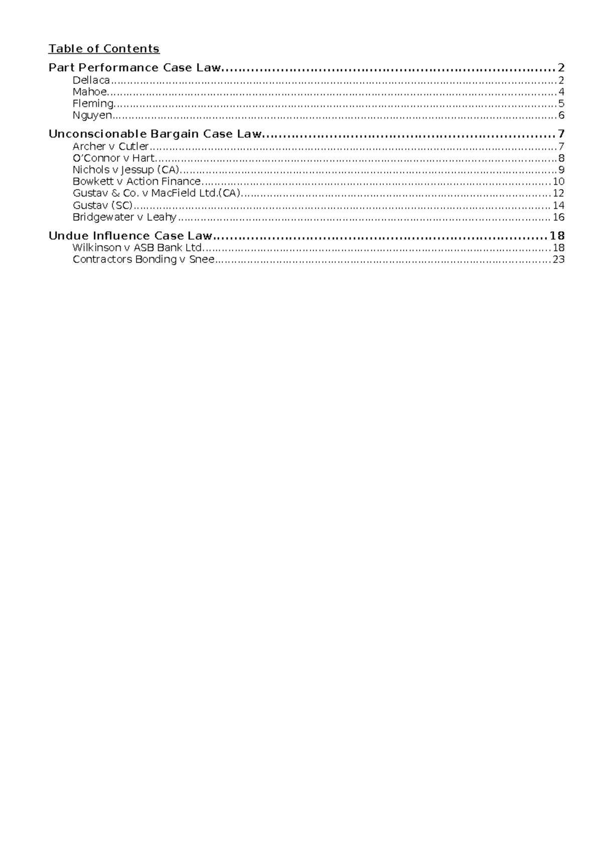 Final Exam Contract Law Notes (Ubuipp) - Key Cases & Principles - Studocu