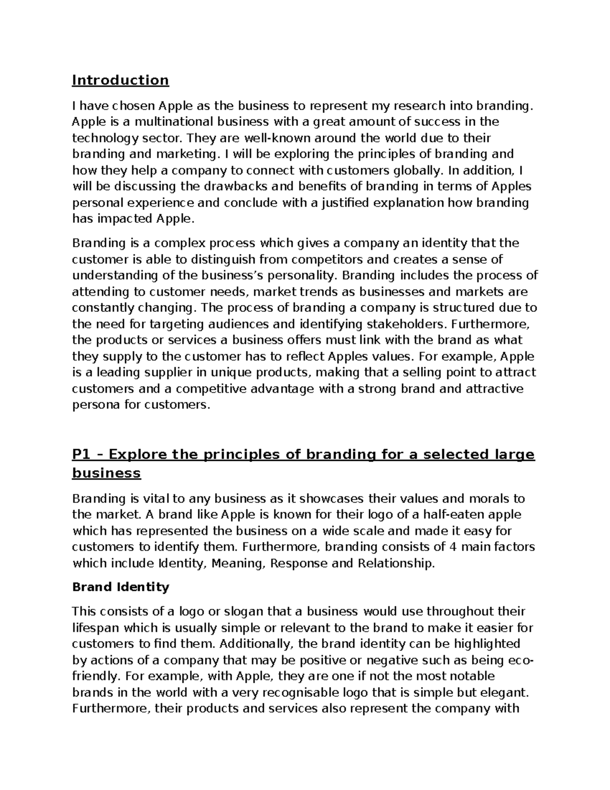 Unit 28 Branding - Apple Case Study Analysis and Evaluation - Studocu