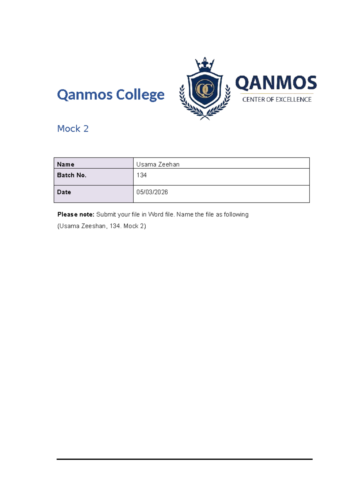 Qanmos College HSG245 Mock 2: Financial Impact & Safety Policy Review ...