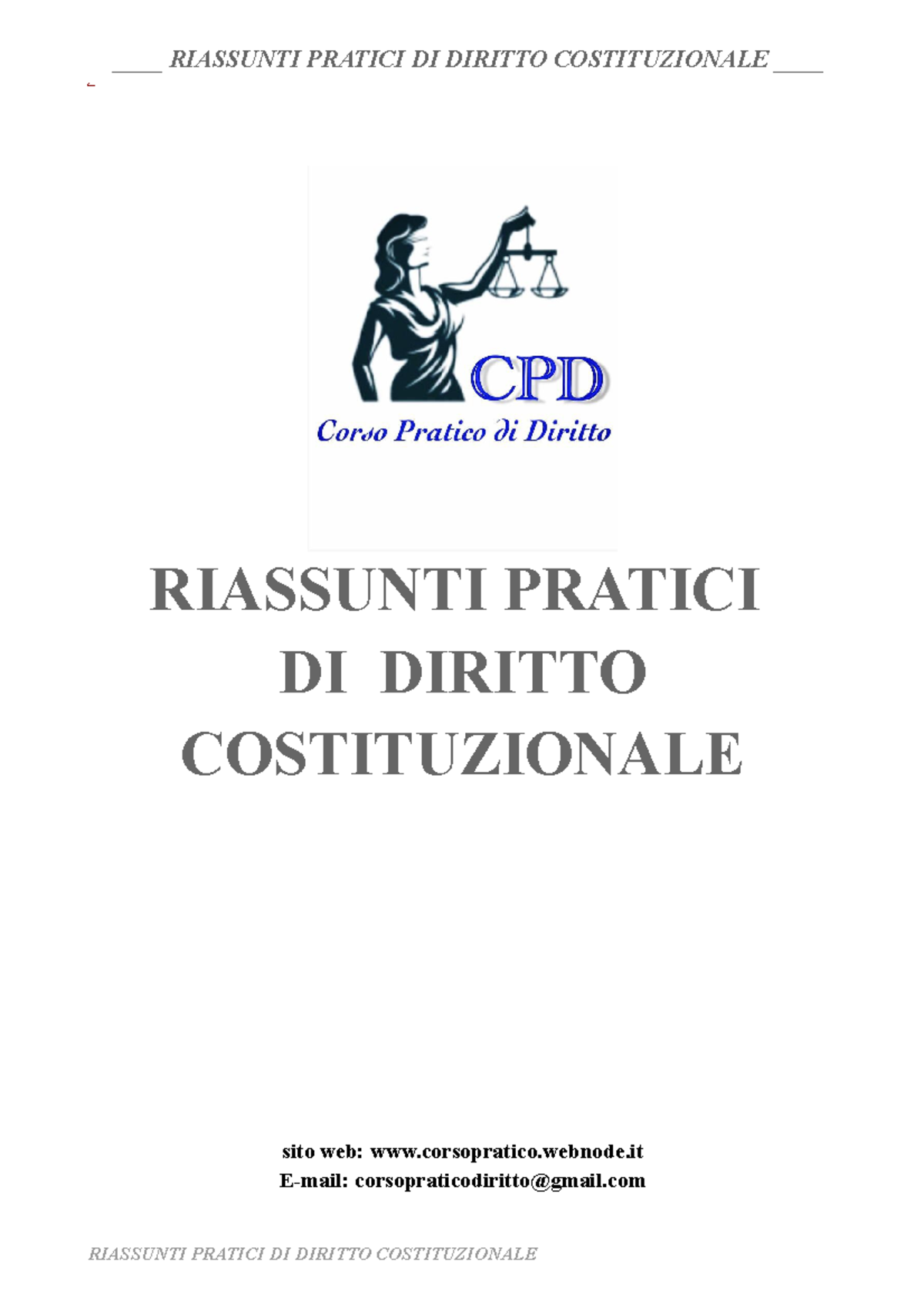 Riassunti di Diritto Costituzionale (ESAMI e NORMATIVE) - Document Preview