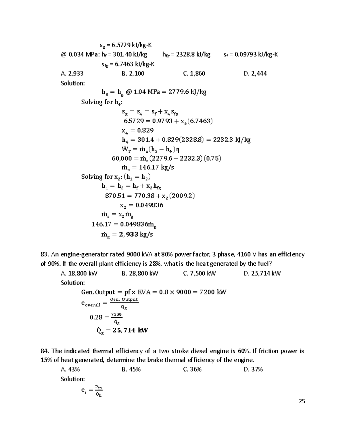 BLUE-BOOK-13 - Thermodynamic Calculations & Engine Efficiency Solutions ...