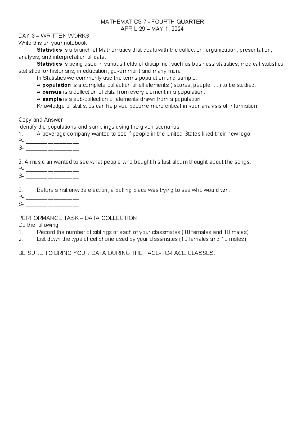 Lesson Plan for Mathematics 5: Exploring Polygons and Shapes - Studocu