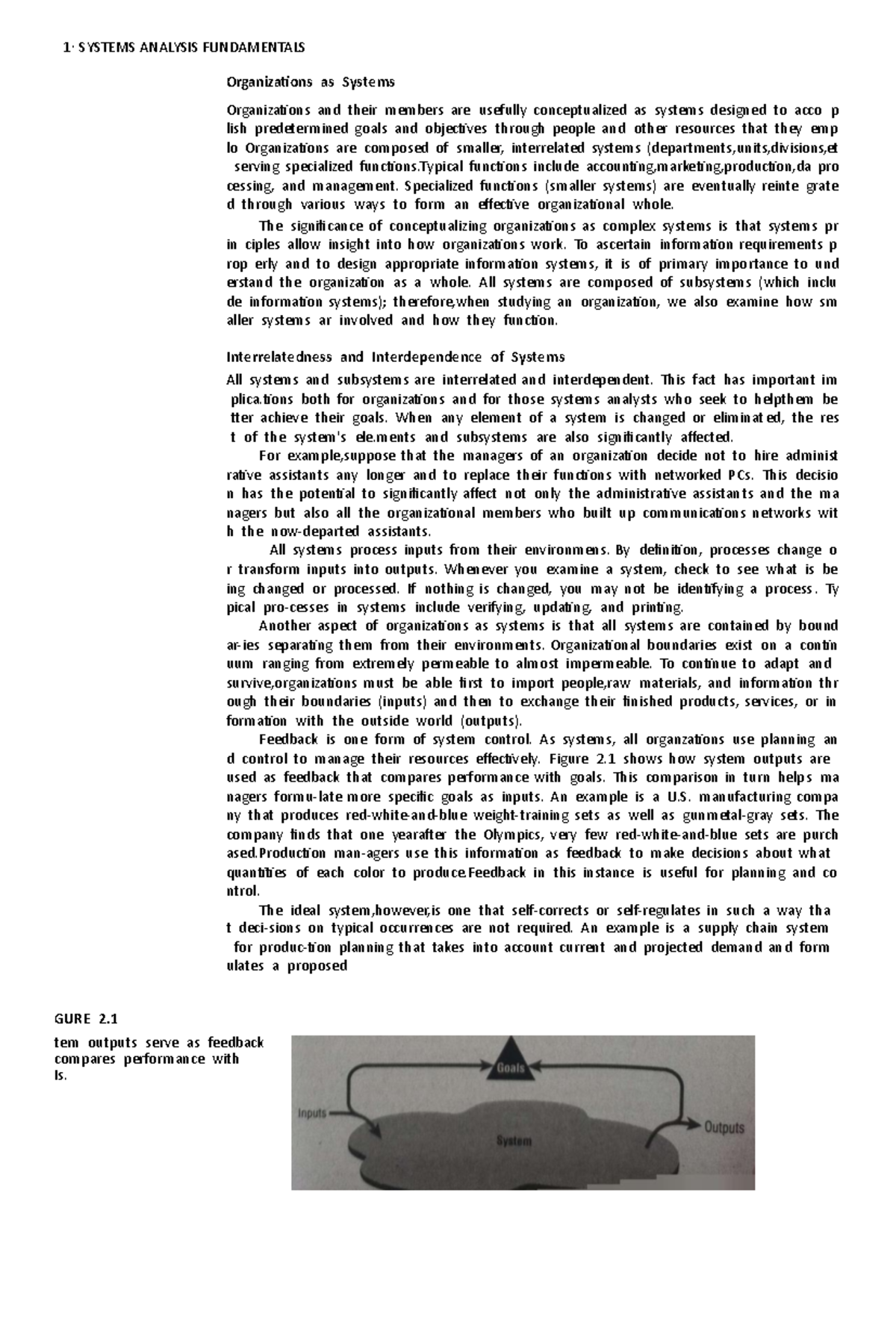 ANALYSIS FUNDAMENTALS: Understanding Organizations as Systems - Studocu