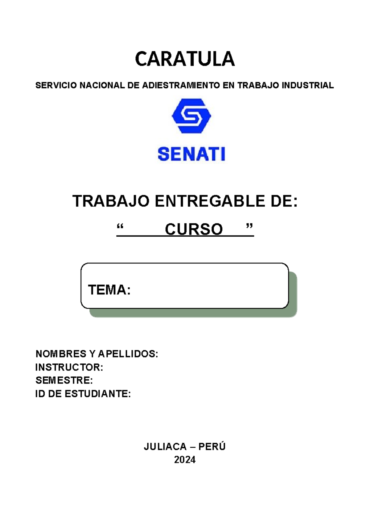 Formato para el Entregable del Curso SNATI 2024 - Studocu