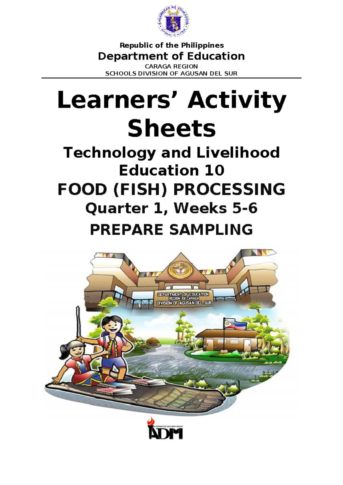 TLE 9 - Food Processing Activity Sheets: Sampling Procedures (Weeks 5-6 ...