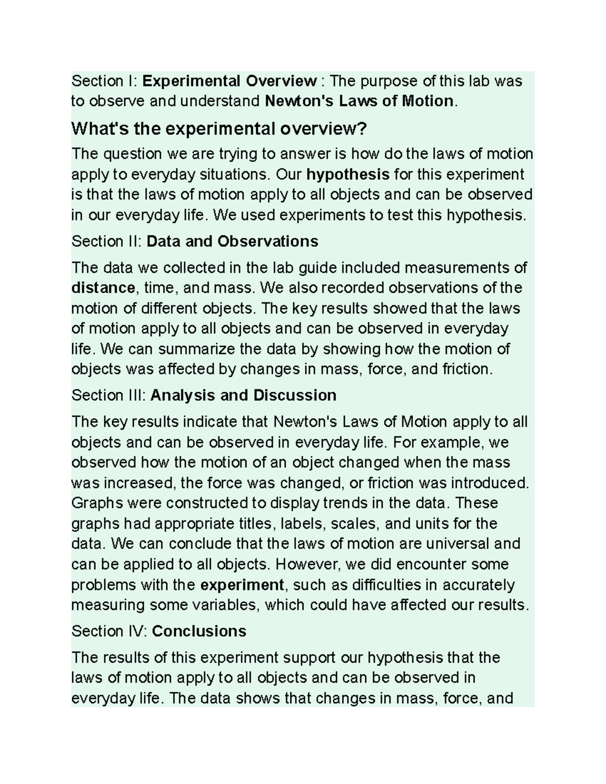 Untitled document - Problems to help students practice - Section I ...