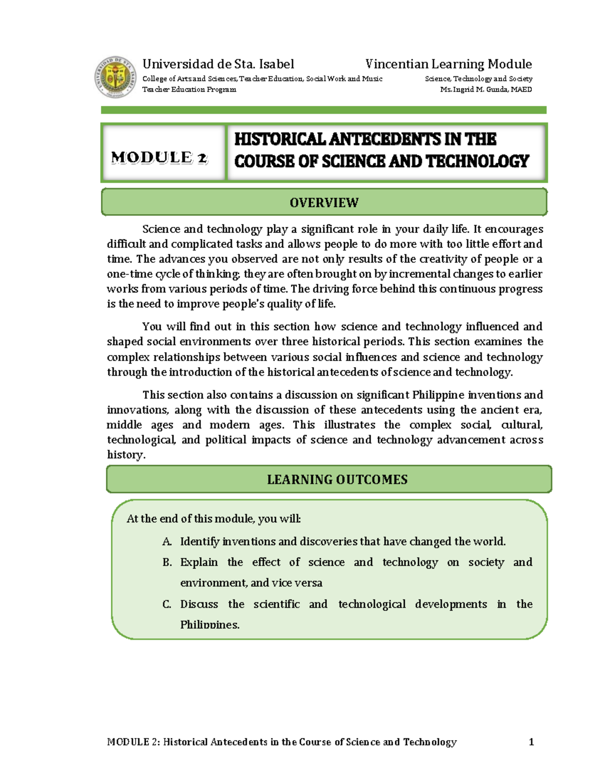 Historical Antecedents in Science and Technology: Ancient, Medieval ...