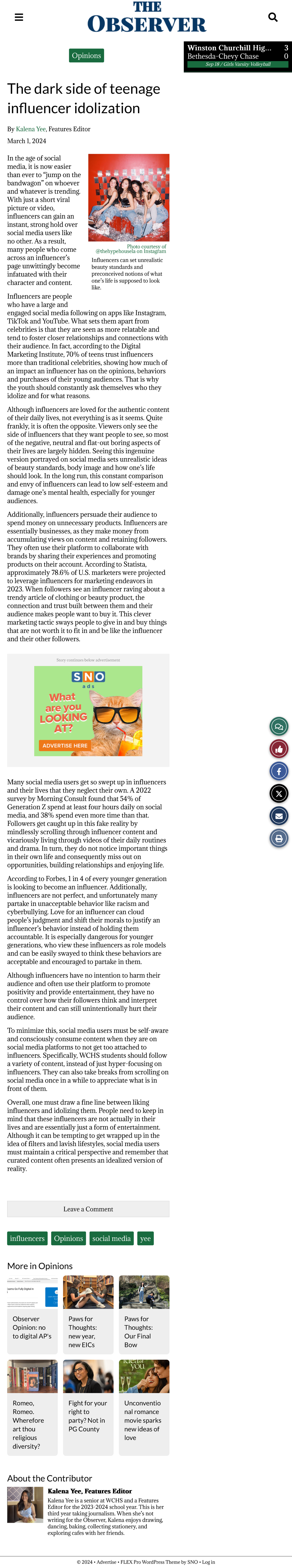 The dark side of teenage influencer idolization - The Observer - Photo ...