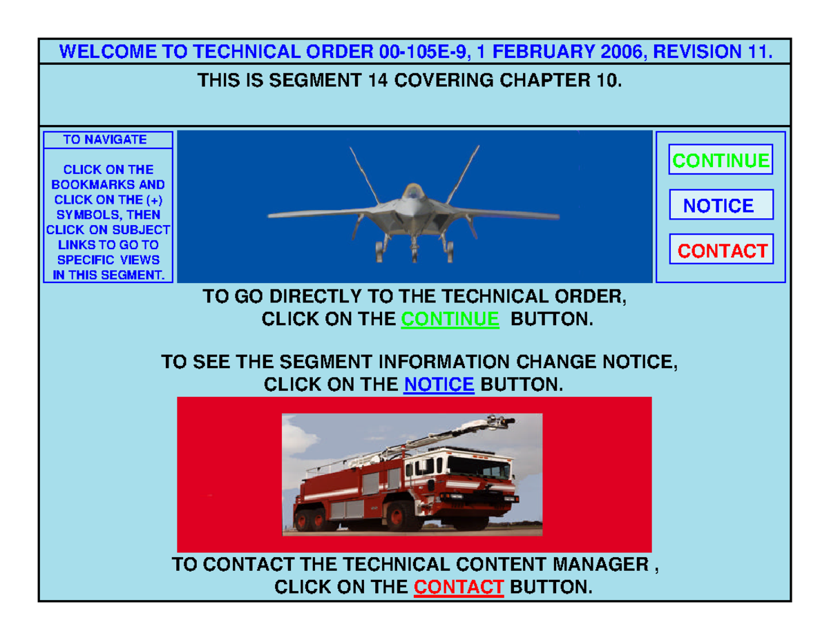 R11 Technical Order Segment 14: Chapter 10 Emergency Rescue Info - Studocu
