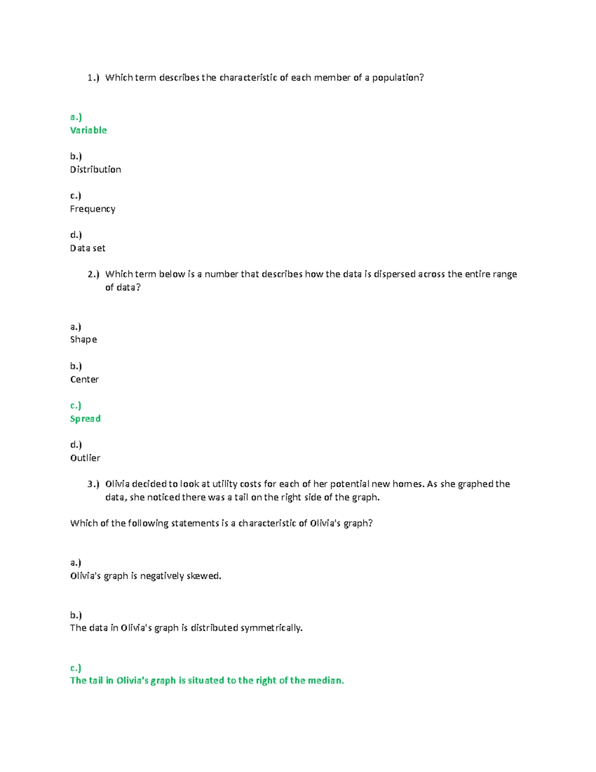 Zybooks Chapter 1 Notes: An Intro to Data and Analytics MAT-240