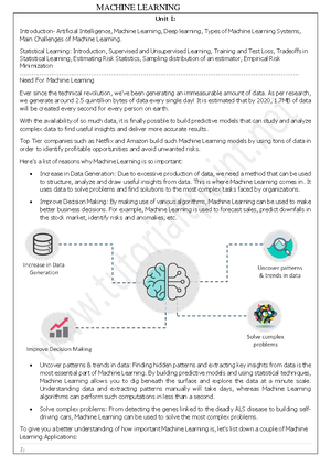 MACHINE LEARNING LAB MANUAL (CSE II B.Tech II Sem) - Studocu