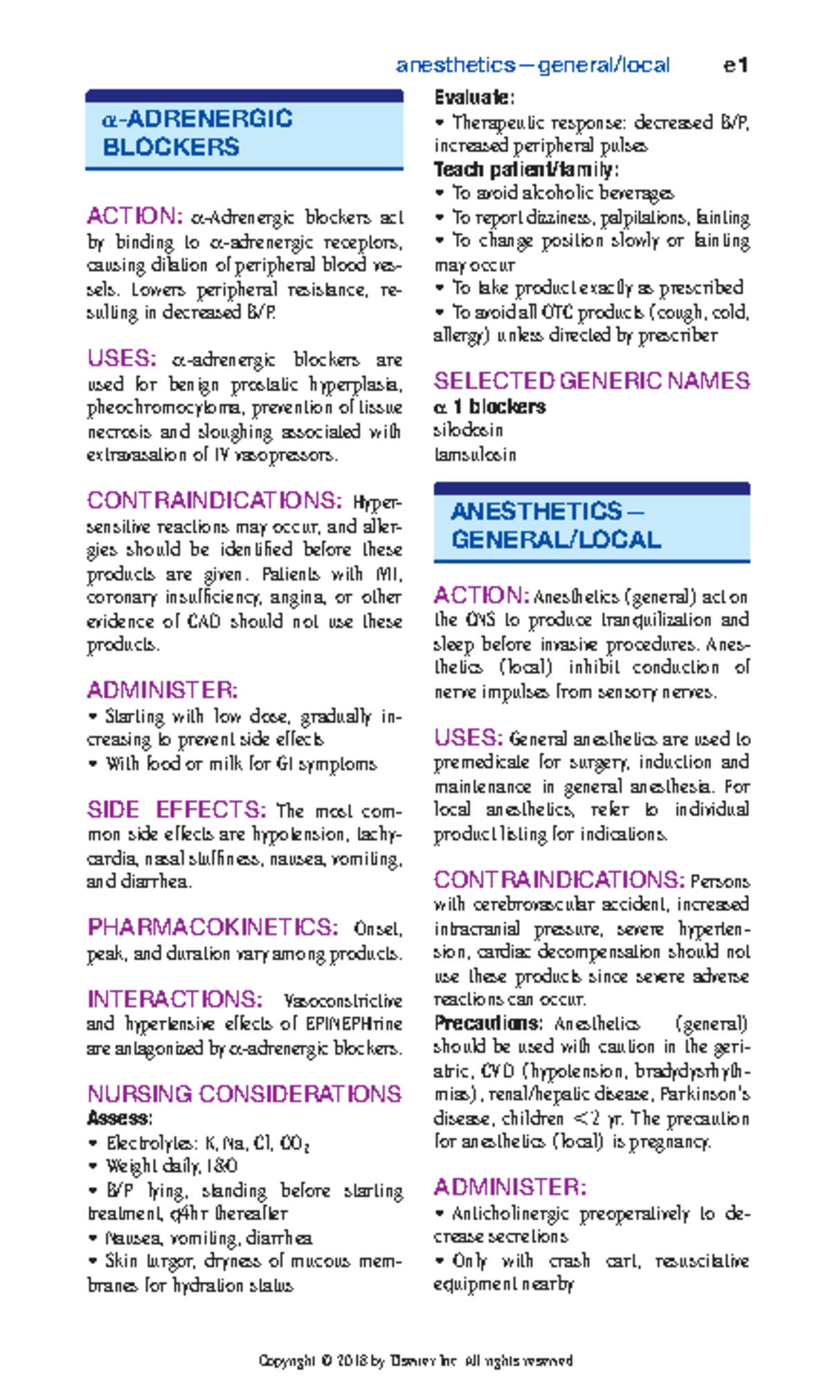 Pharmacology Study Guide: Drug Categories and Their Actions (PHARM 101 ...